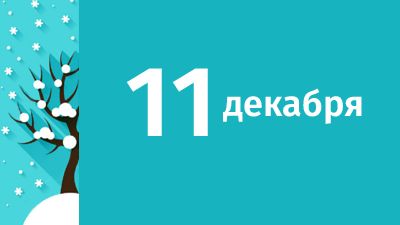 11 декабря в Свердловской области ожидаются следующие события
