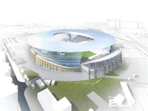 Утвержден новый проект реконструкции Центрального стадиона (ФОТО) / Арену накроют прозрачным колпаком