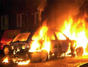 В Копейске за ночь сожгли семь автомобилей