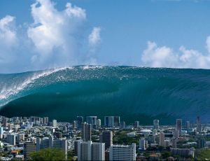 Ученые предрекли чудовищную 300-метровую цунами / Гигантскую волну породит разрушение одного из мощных вулканов