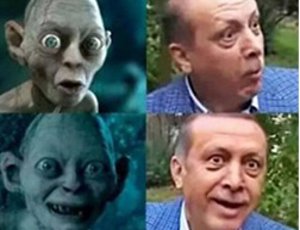 В Турции судят врача за «фотожабу» Эрдогана с Горлумом (ФОТО) / За оскорбление главы государства медику грозит два года тюрьмы