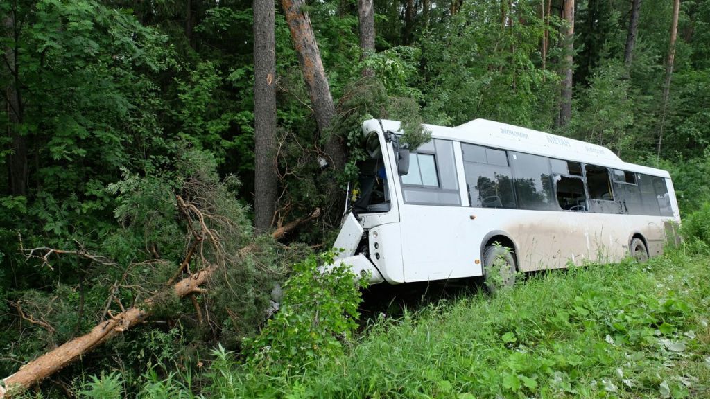 В Перми в вылетевшем с трассы автобусе пострадали 9 человек