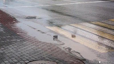 В Магнитогорске затопило только что отремонтированный образцовый бульвар
