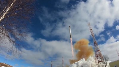 Россия произвела пуск межконтинентальной баллистической ракеты