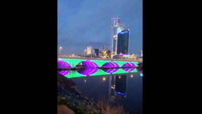 Куйвашев показал новую подсветку на Макаровском мосту (ВИДЕО)