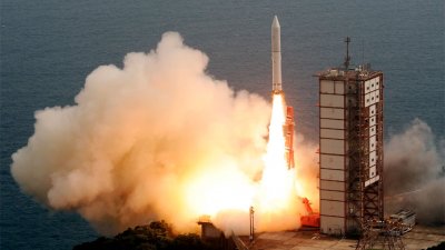 В Японии в ходе испытаний космической ракеты произошел взрыв