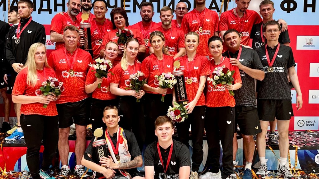 Мужская и женская команды УГМК выиграли чемпионат России по настольному теннису