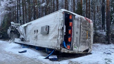 ГИБДД раскрыла обстоятельства аварии с автобусом: водитель не справился с управлением в условиях снегопада