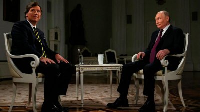 «Вы, конечно»: Путин ответил на вопрос Карлсона о том, кто взорвал «Северный поток»