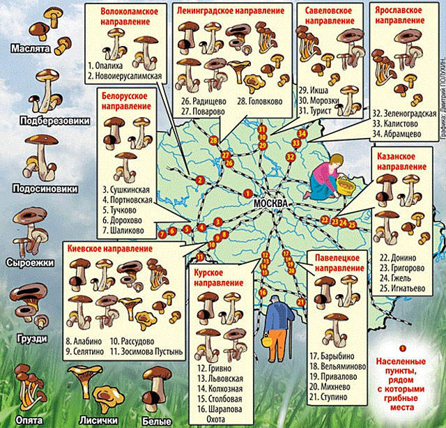 Карта с местами