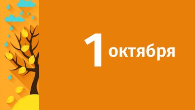 1 октября в Свердловской области ожидаются следующие события
