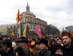 Жители Киева недовольны, что им запретили митинговать в центре города