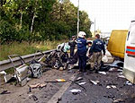 Двое автоугонщиков попали в тяжелое ДТП