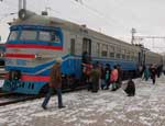 В Харьковской области загорелся электропоезд