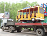 В Симферополе «crazy bus» заблокировал городское движение в час пик (ФОТО)