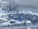 В Киеве в 10-градусный мороз возобновилась акция протеста предпринимателей (ФОТО)