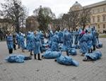 Во Львове состоялся флешмоб «Голодомор за одну минуту» (ВИДЕО)