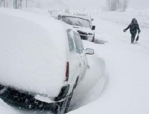 В Одесской области два автобуса застряли в снежных заносах