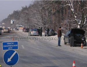 В ДТП под Киевом разбились 24 машины