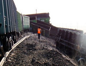 В Забайкалье сошли с рельсов два вагона поезда