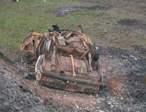 В Запорожской области три человека сгорели во время ужасного ДТП