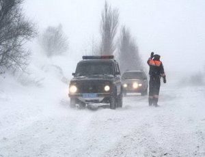 Снегопад в Волгоградской области засыпал трассы