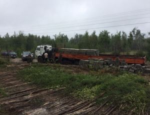 В Якутии «ограничили» автотрассу «Амга»