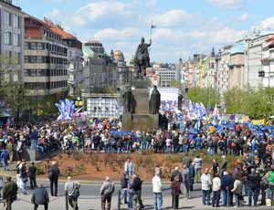 В Праге прошел митинг за отмену санкций в отношении России