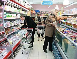 40% всех расходов граждан России уходят на продукты