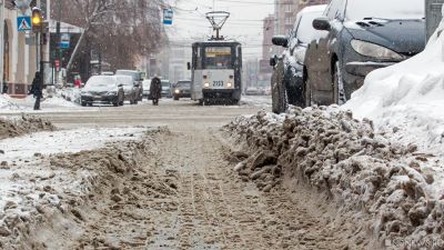 В Челябинске для трамваев введен режим «стихия»