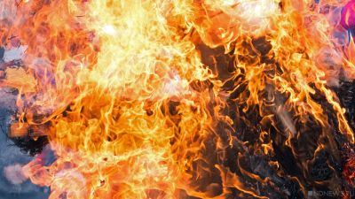 Крупный торфяной пожар полыхает в Челябинской области