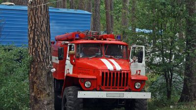На юге Челябинской области не могут ликвидировать пожар, вспыхнувший вблизи детского лагеря