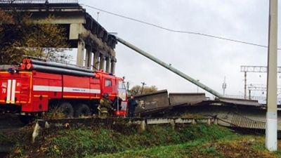 В Амурской области бетонный мост обрушился на Транссиб