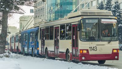 На дороги Челябинска вышел новый троллейбус