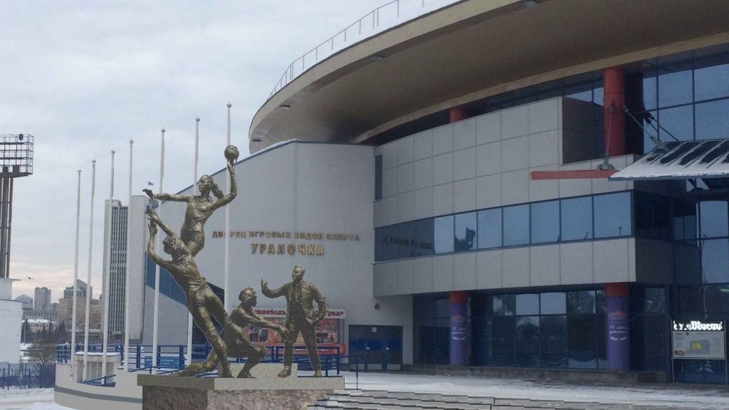 Перед входом в ДИВС поставят статуи Николая Карполя и его «Уралочки» (ФОТО)