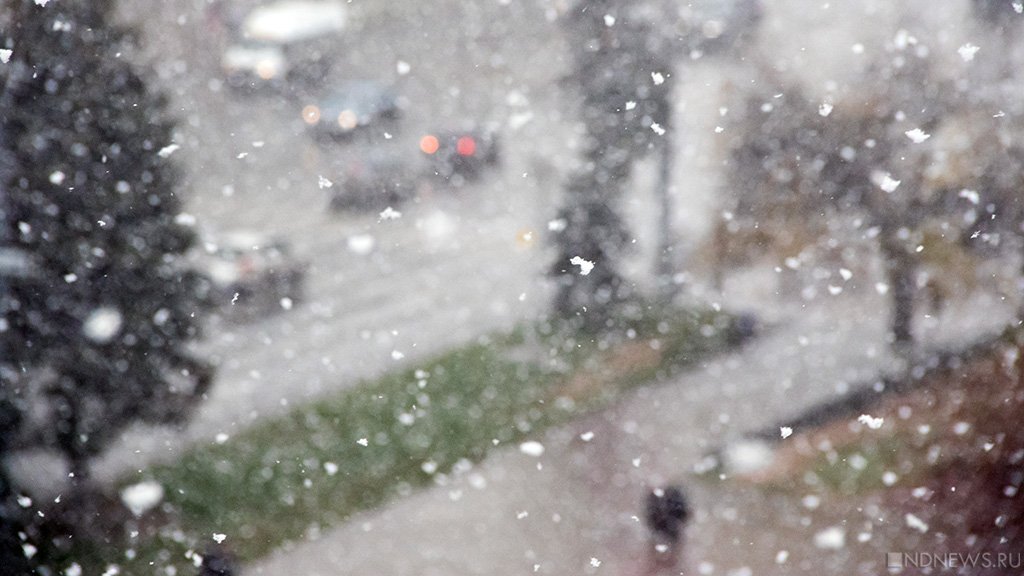 Репетируем зиму: в Челябинске выпал первый снег