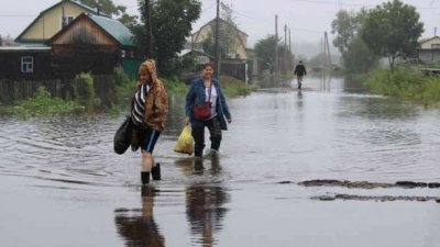 Биробиджан уходит под воду: в городе введен режим ЧС