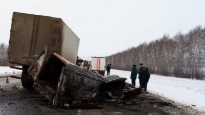 Под Тамбовом в загоревшейся после ДТП «газели» погибли шесть человек