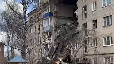 Подъезд пятиэтажки в Подмосковье обрушился после взрыва