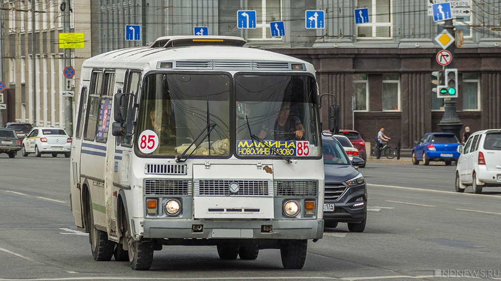 В Челябинске маршрутка вылетела в кювет, пока водитель ругался с пассажирами