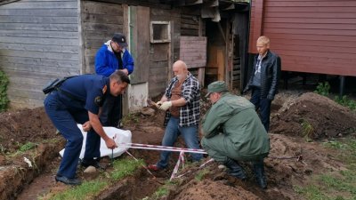 На территории храма нашли скелет со связанными руками и ногами