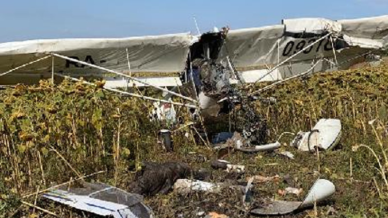 Под Ульяновском разбился самолет, пилот погиб