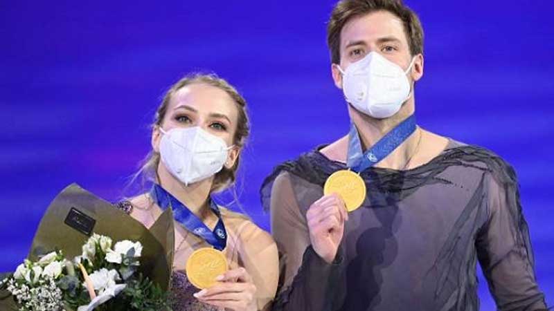 Российские фигуристы завоевали золото в танцах на льду на ЧМ в Швеции