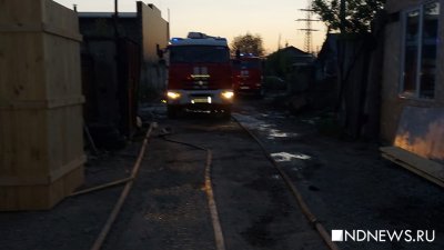 Пожар на улице Учителей потушили только утром