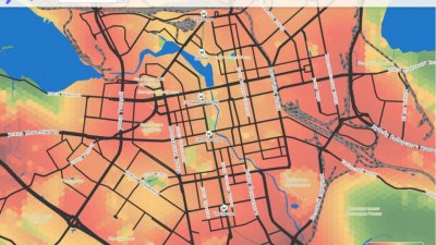 Программисты сделали карту – она показывает, где легче жить и дышать в Екатеринбурге