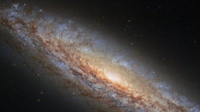 Телескоп показал вспышку звездообразования в спиральной галактике