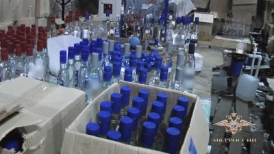 В Москве обнаружен цех по производству нелегального алкоголя