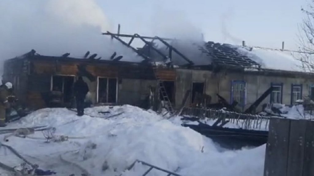 Женщина с двумя внуками стала жертвой пожара под Новосибирском