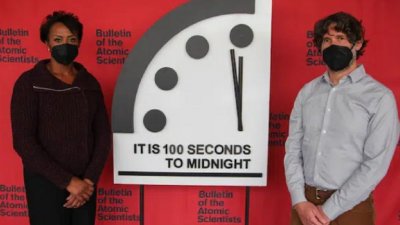 «Часы Судного дня» остались на 100 секундах до полуночи