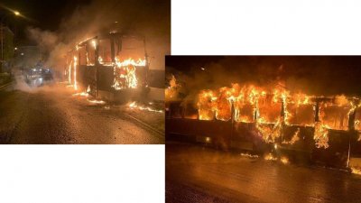 В Краснотурьинске сгорел предпоследний трамвай (ФОТО)